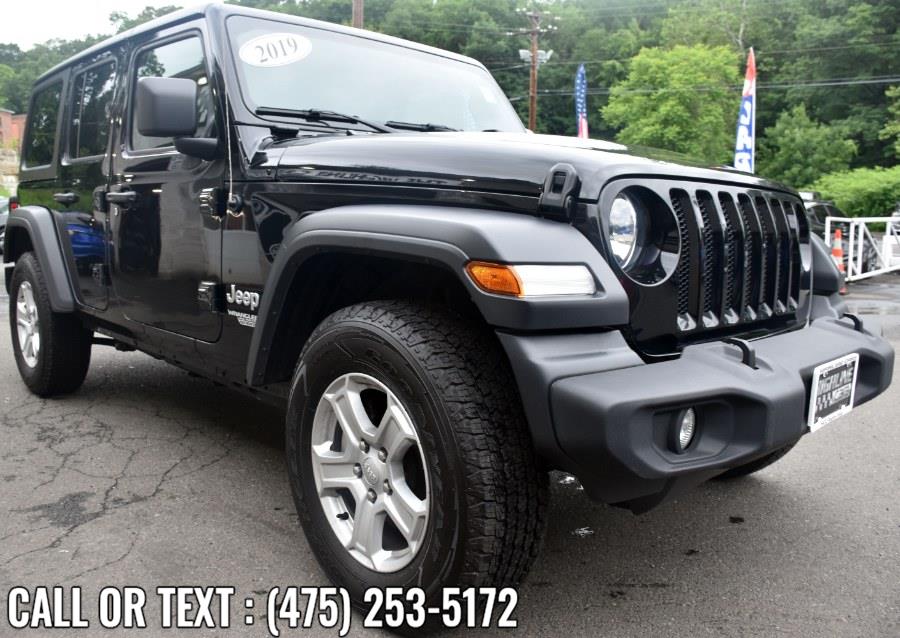 Used Jeep Wrangler Unlimited Sport S 4x4 2019 | Highline Car Connection. Waterbury, Connecticut Used Jeep Wrangler Unlimited Sport S 4x4 2019 | Highline Car Connection. Waterbury, Connecticut