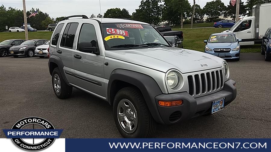 2004 Jeep Liberty 4dr Sport 4WD, available for sale in Wilton, Connecticut | Performance Motor Cars Of Connecticut LLC. Wilton, Connecticut