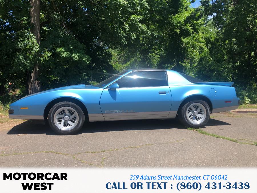 1989 Pontiac Firebird 2dr Coupe Formula Hatchback, available for sale in Manchester, Connecticut | Motorcar West. Manchester, Connecticut 1989 Pontiac Firebird 2dr Coupe Formula Hatchback, available for sale in Manchester, Connecticut | Motorcar West. Manchester, Connecticut