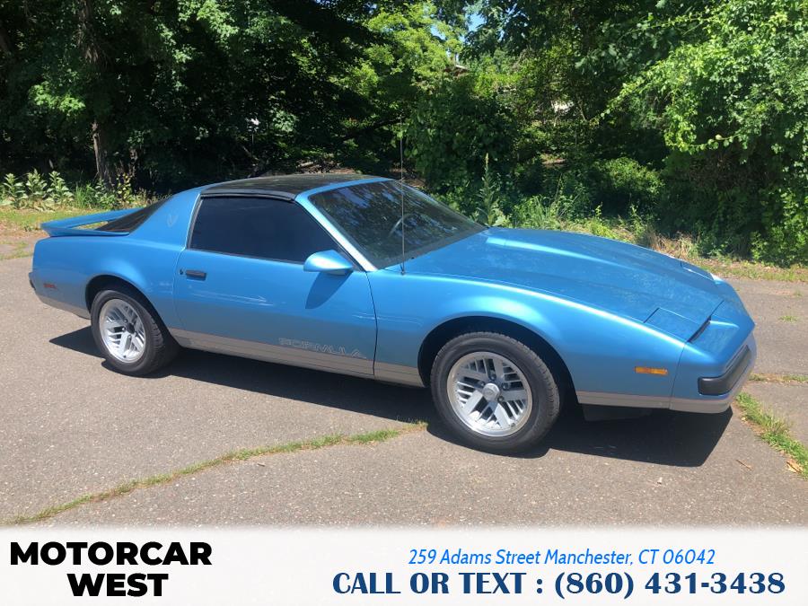 1989 Pontiac Firebird 2dr Coupe Formula Hatchback, available for sale in Manchester, Connecticut | Motorcar West. Manchester, Connecticut 1989 Pontiac Firebird 2dr Coupe Formula Hatchback, available for sale in Manchester, Connecticut | Motorcar West. Manchester, Connecticut