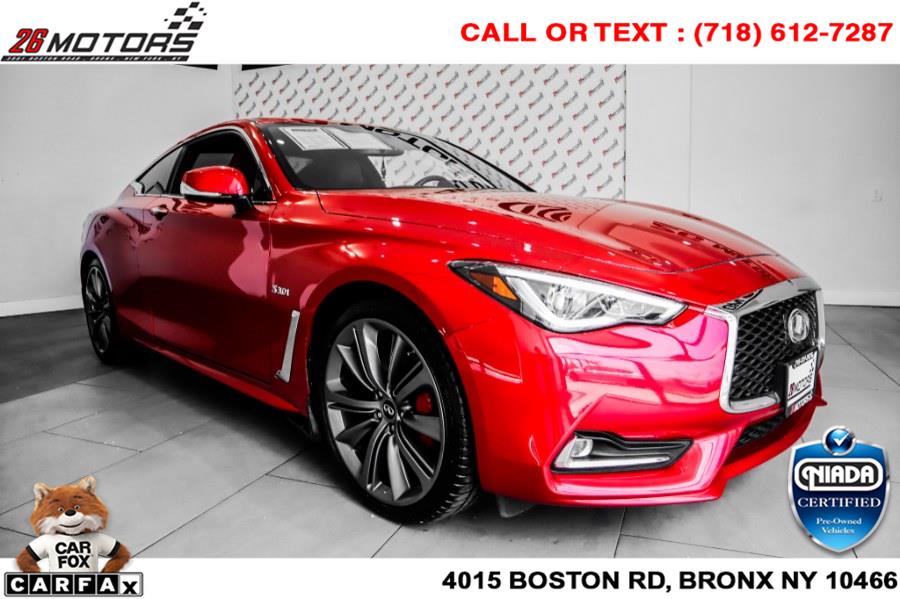 Used INFINITI Q60 RED SPORT 400 AWD 2018 | 26 Motors Corp. Bronx, New York Used INFINITI Q60 RED SPORT 400 AWD 2018 | 26 Motors Corp. Bronx, New York