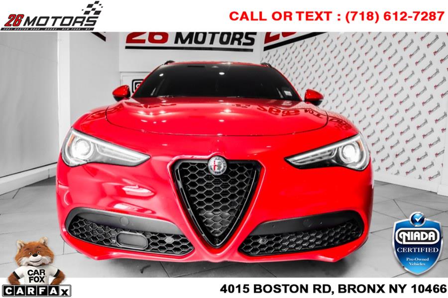 Used Alfa Romeo Stelvio Ti Sport AWD 2018 | 26 Motors Corp. Bronx, New York Used Alfa Romeo Stelvio Ti Sport AWD 2018 | 26 Motors Corp. Bronx, New York