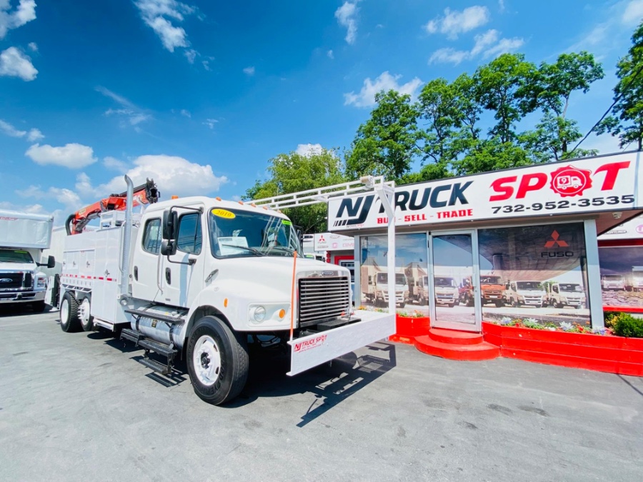2010 Freightliner M2 CREW CAB PALFINGER PK 11001 CRANE UTILITY MECHANIC, available for sale in South Amboy, New Jersey | NJ Truck Spot. South Amboy, New Jersey 2010 Freightliner M2 CREW CAB PALFINGER PK 11001 CRANE UTILITY MECHANIC, available for sale in South Amboy, New Jersey | NJ Truck Spot. South Amboy, New Jersey