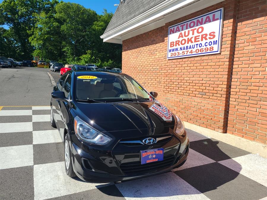 2012 Hyundai Accent 4dr Sdn Auto GLS, available for sale in Waterbury, Connecticut | National Auto Brokers, Inc.. Waterbury, Connecticut