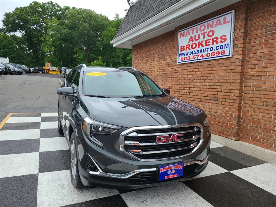 2018 GMC Terrain AWD 4dr SLT, available for sale in Waterbury, Connecticut | National Auto Brokers, Inc.. Waterbury, Connecticut