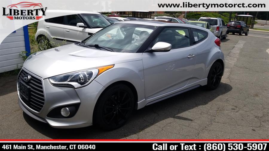 Used Hyundai Veloster 3dr Cpe Man Turbo w/Blue Int 2014 | Liberty Motors. Manchester, Connecticut Used Hyundai Veloster 3dr Cpe Man Turbo w/Blue Int 2014 | Liberty Motors. Manchester, Connecticut