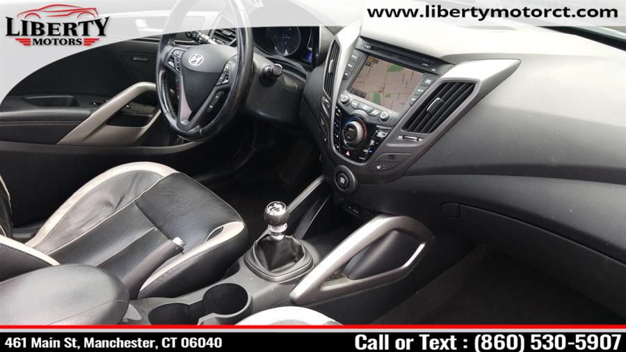 Used Hyundai Veloster 3dr Cpe Man Turbo w/Blue Int 2014 | Liberty Motors. Manchester, Connecticut Used Hyundai Veloster 3dr Cpe Man Turbo w/Blue Int 2014 | Liberty Motors. Manchester, Connecticut
