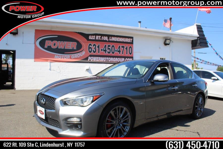 2017 INFINITI Q50 Red Sport 400 AWD, available for sale in Lindenhurst, New York | Power Motor Group. Lindenhurst, New York