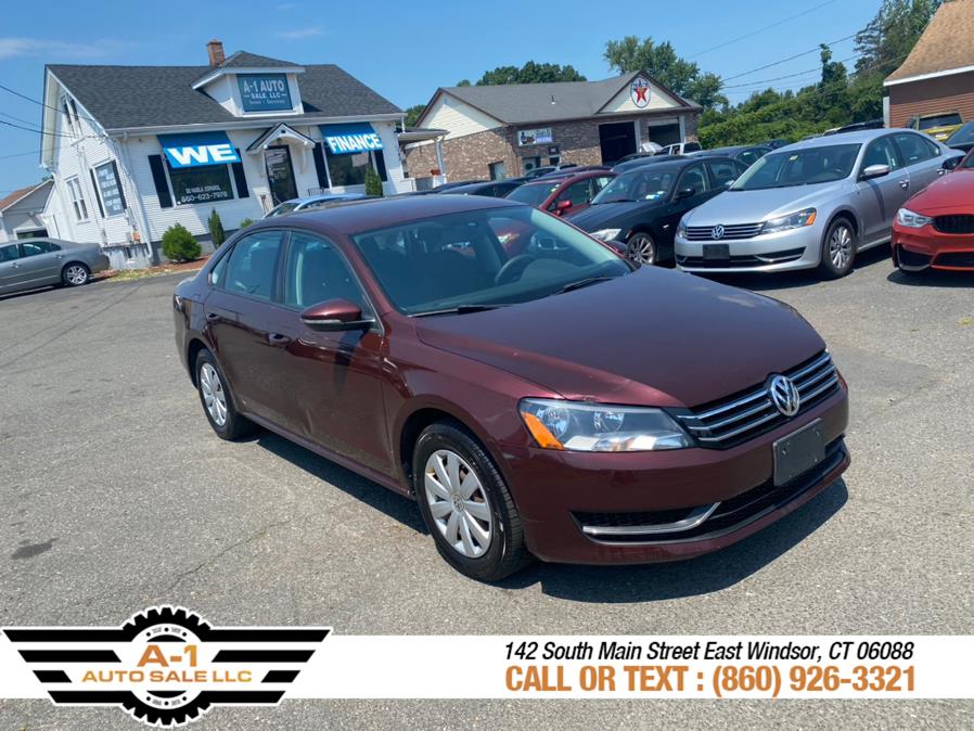 2012 Volkswagen Passat 4dr Sdn 2.5L Auto S PZEV, available for sale in East Windsor, Connecticut | A1 Auto Sale LLC. East Windsor, Connecticut