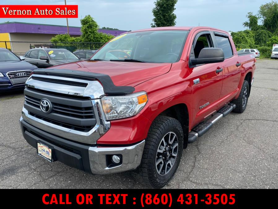 Used Toyota Tundra 4WD Truck CrewMax 5.7L V8 6-Spd AT SR5 (Natl) 2014 | Vernon Auto Sale & Service. Manchester, Connecticut