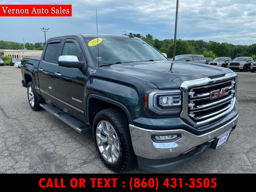 Used GMC Sierra 1500 4WD Crew Cab 143.5" SLT 2018 | Vernon Auto Sale & Service. Manchester, Connecticut Used GMC Sierra 1500 4WD Crew Cab 143.5" SLT 2018 | Vernon Auto Sale & Service. Manchester, Connecticut