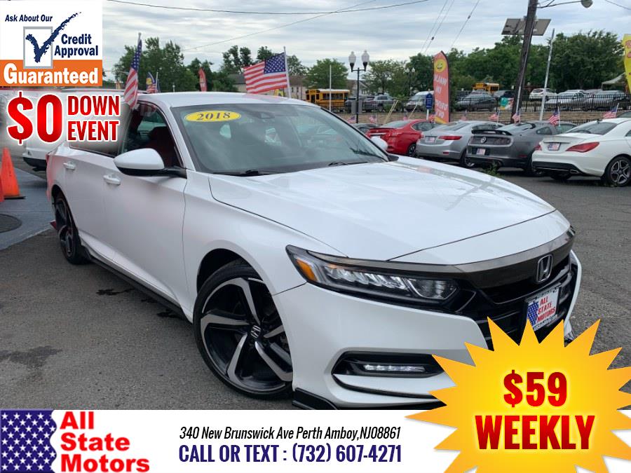 2018 Honda Accord Sedan Sport 1.5T CVT, available for sale in Perth Amboy, New Jersey | All State Motor Inc. Perth Amboy, New Jersey 2018 Honda Accord Sedan Sport 1.5T CVT, available for sale in Perth Amboy, New Jersey | All State Motor Inc. Perth Amboy, New Jersey