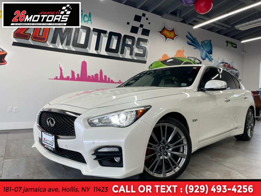 2017 INFINITI Q50 Red Sport Red Sport 400 AWD, available for sale in Hollis, NY
