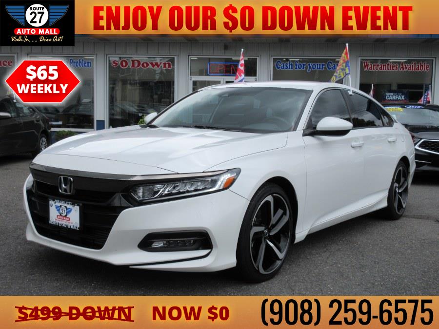 2019 Honda Accord Sedan Sport 1.5T CVT, available for sale in Linden, New Jersey | Route 27 Auto Mall. Linden, New Jersey 2019 Honda Accord Sedan Sport 1.5T CVT, available for sale in Linden, New Jersey | Route 27 Auto Mall. Linden, New Jersey