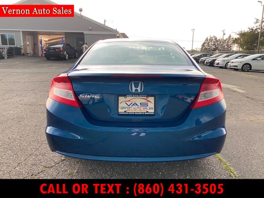 2012 Honda Civic Cpe 2dr Auto EX PZEV, available for sale in Manchester, Connecticut | Vernon Auto Sale & Service. Manchester, Connecticut 2012 Honda Civic Cpe 2dr Auto EX PZEV, available for sale in Manchester, Connecticut | Vernon Auto Sale & Service. Manchester, Connecticut