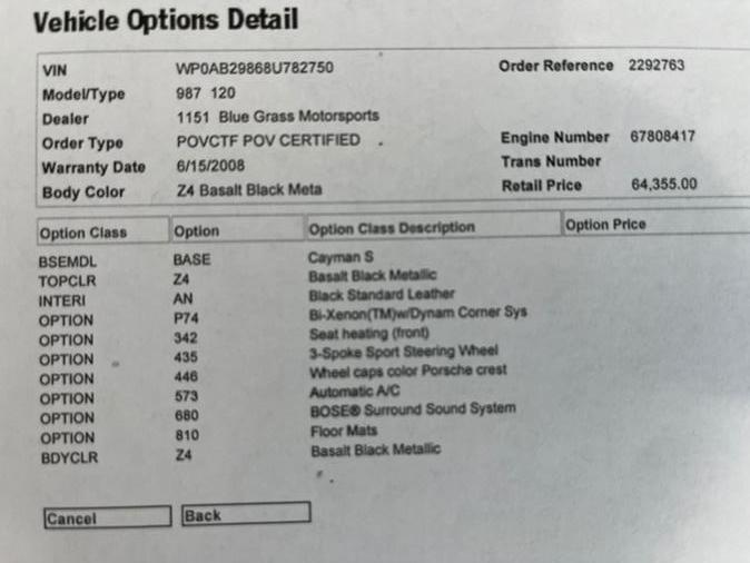 2008 Porsche Cayman 2dr Cpe S, available for sale in South Windsor, Connecticut | Mike And Tony Auto Sales, Inc. South Windsor, Connecticut 2008 Porsche Cayman 2dr Cpe S, available for sale in South Windsor, Connecticut | Mike And Tony Auto Sales, Inc. South Windsor, Connecticut
