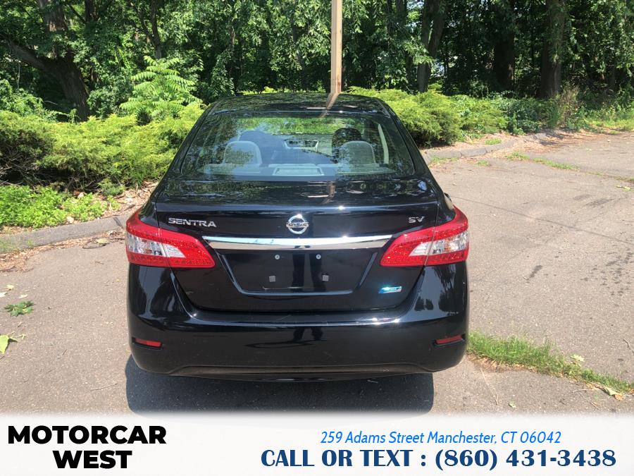 2013 Nissan Sentra 4dr Sdn I4 CVT SV, available for sale in Manchester, Connecticut | Motorcar West. Manchester, Connecticut 2013 Nissan Sentra 4dr Sdn I4 CVT SV, available for sale in Manchester, Connecticut | Motorcar West. Manchester, Connecticut