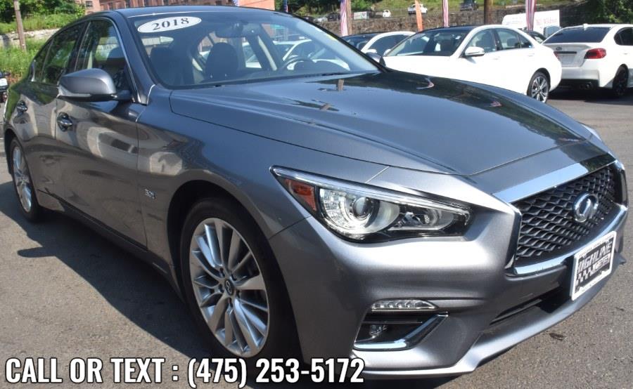 2018 INFINITI Q50 3.0t LUXE AWD, available for sale in Waterbury, Connecticut | Highline Car Connection. Waterbury, Connecticut 2018 INFINITI Q50 3.0t LUXE AWD, available for sale in Waterbury, Connecticut | Highline Car Connection. Waterbury, Connecticut