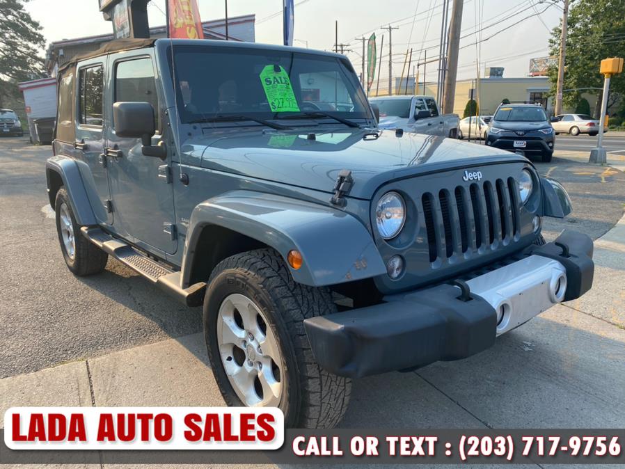 2014 Jeep Wrangler Unlimited 4WD 4dr Sahara, available for sale in Bridgeport, Connecticut | Lada Auto Sales. Bridgeport, Connecticut
