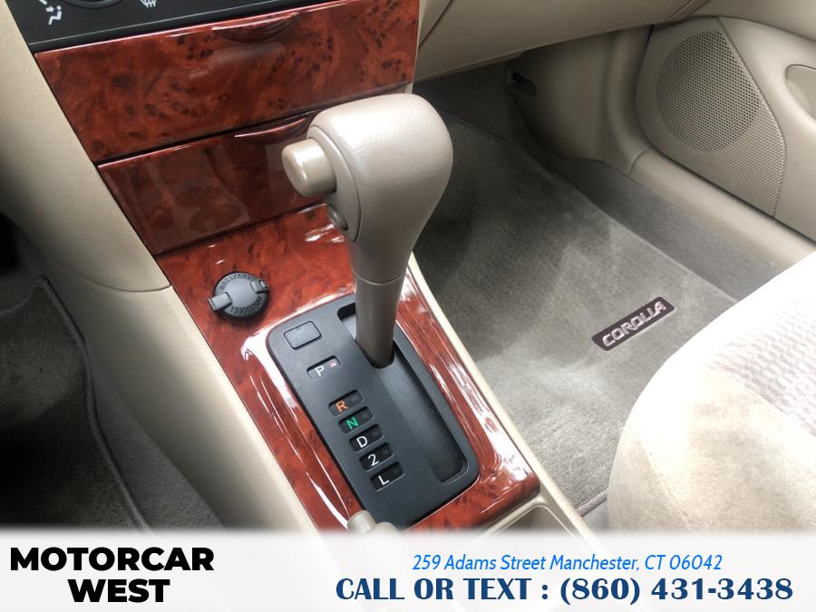 Used Toyota Corolla 4dr Sdn LE Auto 2005 | Motorcar West. Manchester, Connecticut Used Toyota Corolla 4dr Sdn LE Auto 2005 | Motorcar West. Manchester, Connecticut