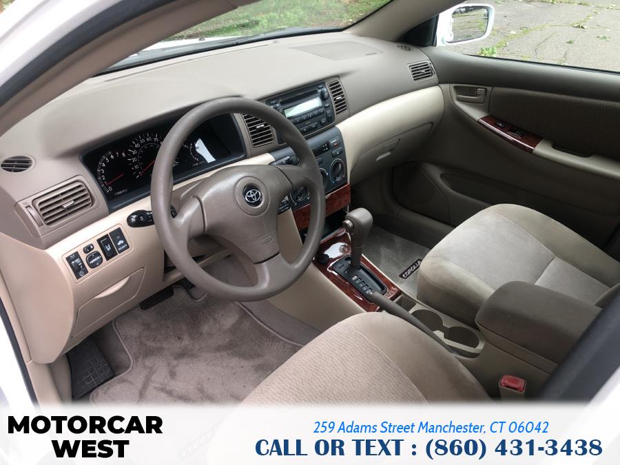Used Toyota Corolla 4dr Sdn LE Auto 2005 | Motorcar West. Manchester, Connecticut Used Toyota Corolla 4dr Sdn LE Auto 2005 | Motorcar West. Manchester, Connecticut