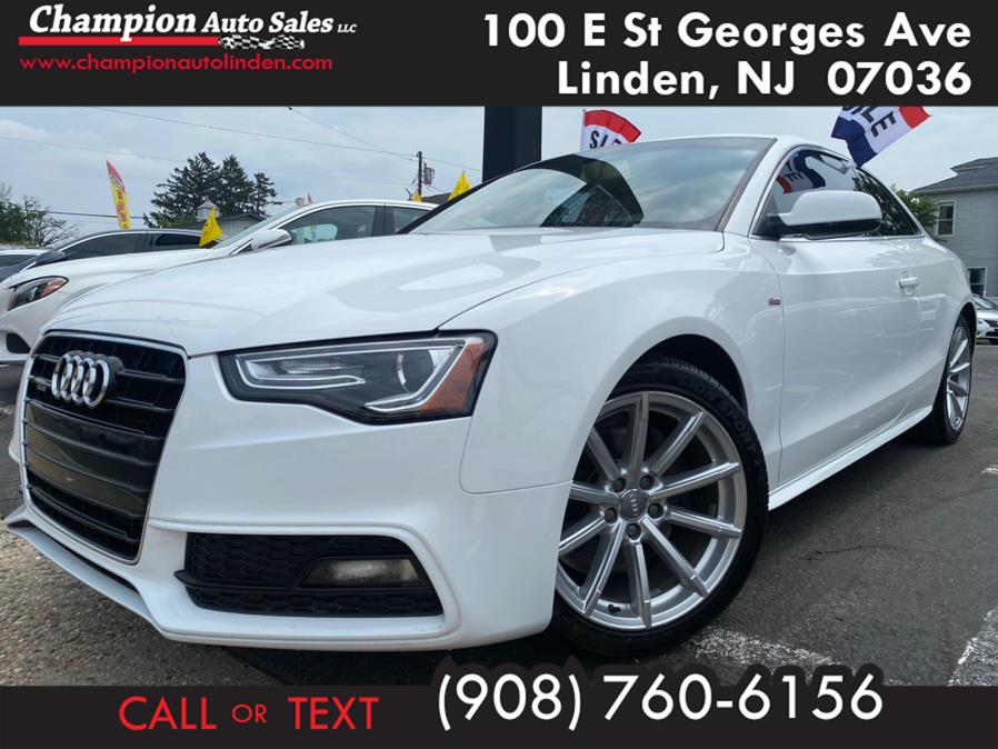 2015 Audi A5 2dr Cpe Auto quattro 2.0T Premium Plus, available for sale in Linden, New Jersey | Champion Auto Sales. Linden, New Jersey