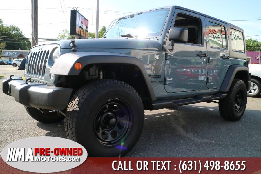 2015 Jeep Wrangler unLtd 4WD 4dr Sport, available for sale in Huntington Station, New York | M & A Motors. Huntington Station, New York 2015 Jeep Wrangler unLtd 4WD 4dr Sport, available for sale in Huntington Station, New York | M & A Motors. Huntington Station, New York