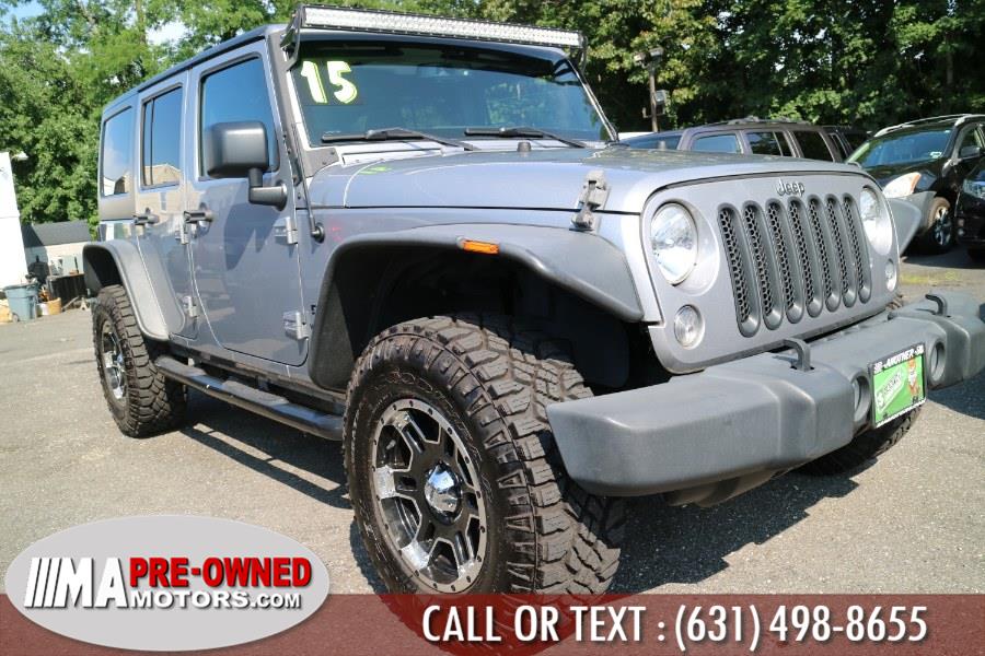 2015 Jeep Wrangler Unlimited 4WD 4dr Sport, available for sale in Huntington Station, New York | M & A Motors. Huntington Station, New York 2015 Jeep Wrangler Unlimited 4WD 4dr Sport, available for sale in Huntington Station, New York | M & A Motors. Huntington Station, New York