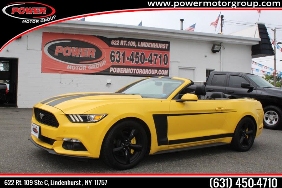 2015 Ford Mustang 2dr Conv V6, available for sale in Lindenhurst, New York | Power Motor Group. Lindenhurst, New York