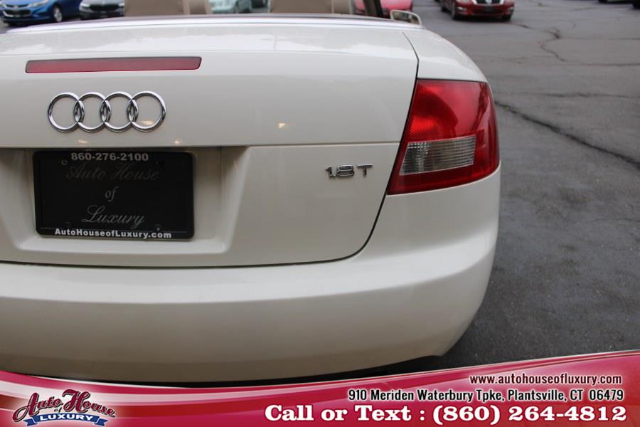 2004 Audi A4 2004 2dr Cabriolet 1.8T CVT, available for sale in Plantsville, Connecticut | Auto House of Luxury. Plantsville, Connecticut 2004 Audi A4 2004 2dr Cabriolet 1.8T CVT, available for sale in Plantsville, Connecticut | Auto House of Luxury. Plantsville, Connecticut