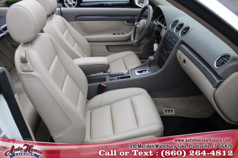 2004 Audi A4 2004 2dr Cabriolet 1.8T CVT, available for sale in Plantsville, Connecticut | Auto House of Luxury. Plantsville, Connecticut 2004 Audi A4 2004 2dr Cabriolet 1.8T CVT, available for sale in Plantsville, Connecticut | Auto House of Luxury. Plantsville, Connecticut