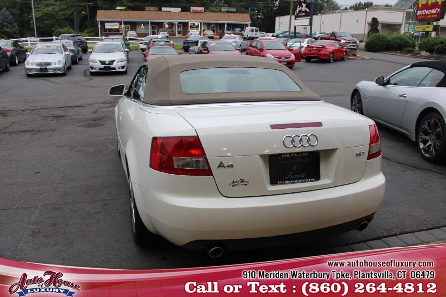 2004 Audi A4 2004 2dr Cabriolet 1.8T CVT, available for sale in Plantsville, Connecticut | Auto House of Luxury. Plantsville, Connecticut 2004 Audi A4 2004 2dr Cabriolet 1.8T CVT, available for sale in Plantsville, Connecticut | Auto House of Luxury. Plantsville, Connecticut