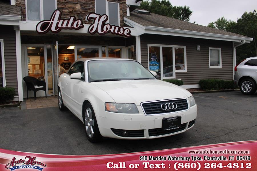 2004 Audi A4 2004 2dr Cabriolet 1.8T CVT, available for sale in Plantsville, Connecticut | Auto House of Luxury. Plantsville, Connecticut 2004 Audi A4 2004 2dr Cabriolet 1.8T CVT, available for sale in Plantsville, Connecticut | Auto House of Luxury. Plantsville, Connecticut