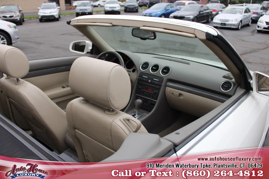 2004 Audi A4 2004 2dr Cabriolet 1.8T CVT, available for sale in Plantsville, Connecticut | Auto House of Luxury. Plantsville, Connecticut 2004 Audi A4 2004 2dr Cabriolet 1.8T CVT, available for sale in Plantsville, Connecticut | Auto House of Luxury. Plantsville, Connecticut