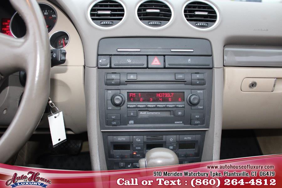 2004 Audi A4 2004 2dr Cabriolet 1.8T CVT, available for sale in Plantsville, Connecticut | Auto House of Luxury. Plantsville, Connecticut 2004 Audi A4 2004 2dr Cabriolet 1.8T CVT, available for sale in Plantsville, Connecticut | Auto House of Luxury. Plantsville, Connecticut