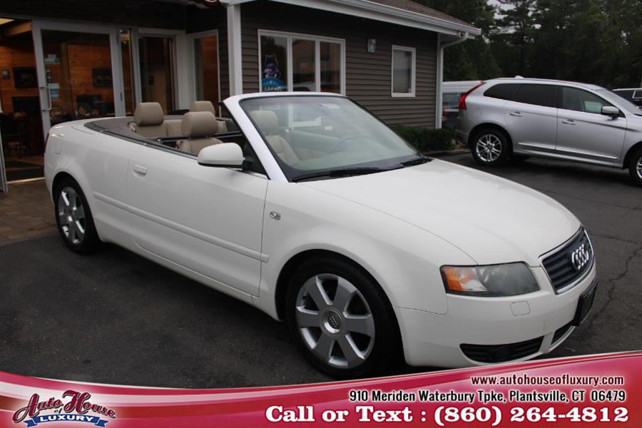 2004 Audi A4 2004 2dr Cabriolet 1.8T CVT, available for sale in Plantsville, Connecticut | Auto House of Luxury. Plantsville, Connecticut 2004 Audi A4 2004 2dr Cabriolet 1.8T CVT, available for sale in Plantsville, Connecticut | Auto House of Luxury. Plantsville, Connecticut