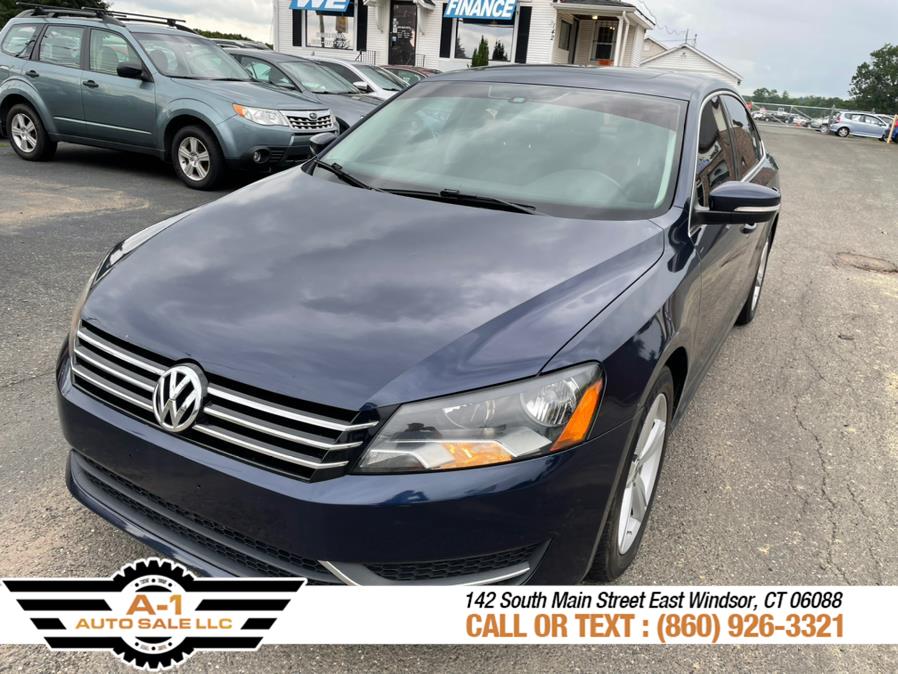 2013 Volkswagen Passat 4dr Sdn 2.5L Auto SE w/Sunroof PZEV, available for sale in East Windsor, Connecticut | A1 Auto Sale LLC. East Windsor, Connecticut