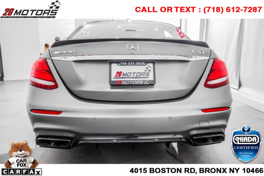 Used Mercedes-Benz E-Class AMG E 63 S 4MATIC+ Sedan 2019 | 26 Motors Corp. Bronx, New York Used Mercedes-Benz E-Class AMG E 63 S 4MATIC+ Sedan 2019 | 26 Motors Corp. Bronx, New York