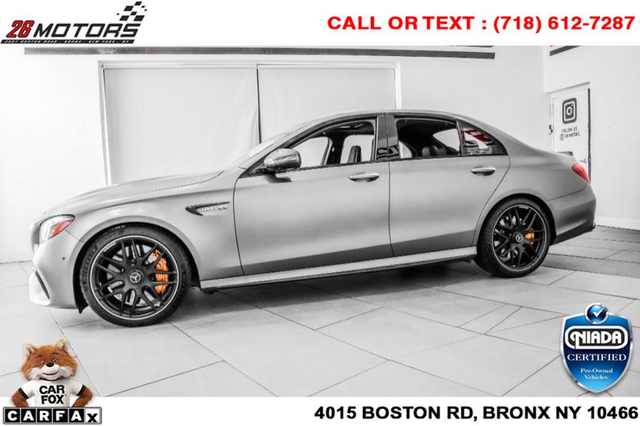 Used Mercedes-Benz E-Class AMG E 63 S 4MATIC+ Sedan 2019 | 26 Motors Corp. Bronx, New York Used Mercedes-Benz E-Class AMG E 63 S 4MATIC+ Sedan 2019 | 26 Motors Corp. Bronx, New York