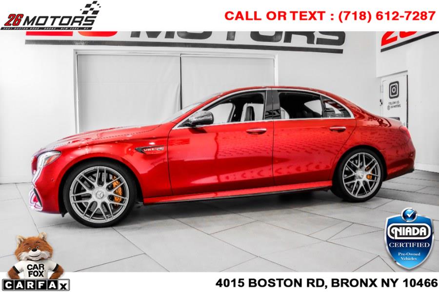 Used Mercedes-Benz E-Class AMG E 63 S 4MATIC+ Sedan 2019 | 26 Motors Corp. Bronx, New York Used Mercedes-Benz E-Class AMG E 63 S 4MATIC+ Sedan 2019 | 26 Motors Corp. Bronx, New York