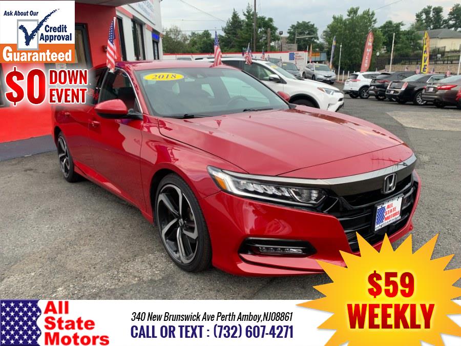 2018 Honda Accord Sedan Sport 1.5T CVT, available for sale in Perth Amboy, New Jersey | All State Motor Inc. Perth Amboy, New Jersey 2018 Honda Accord Sedan Sport 1.5T CVT, available for sale in Perth Amboy, New Jersey | All State Motor Inc. Perth Amboy, New Jersey