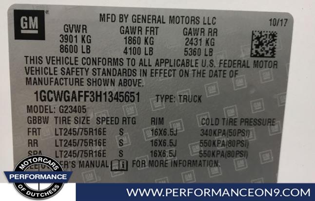 Used Chevrolet Express Cargo Van RWD 2500 135" 2017 | Performance Motorcars Inc. Wappingers Falls, New York Used Chevrolet Express Cargo Van RWD 2500 135" 2017 | Performance Motorcars Inc. Wappingers Falls, New York