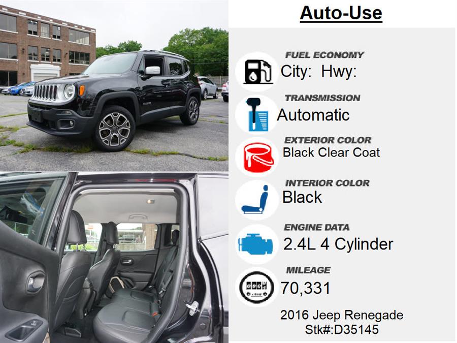 Used Jeep Renegade Limited 2016 | Autouse. Andover, Massachusetts Used Jeep Renegade Limited 2016 | Autouse. Andover, Massachusetts