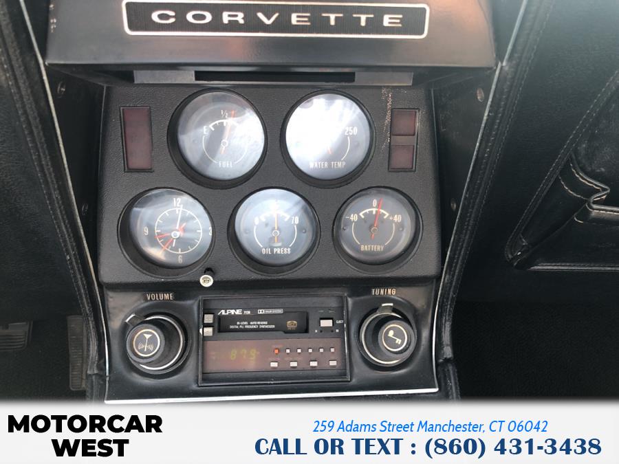 Used Chevrolet Corvette 2dr 1972 | Motorcar West. Manchester, Connecticut Used Chevrolet Corvette 2dr 1972 | Motorcar West. Manchester, Connecticut