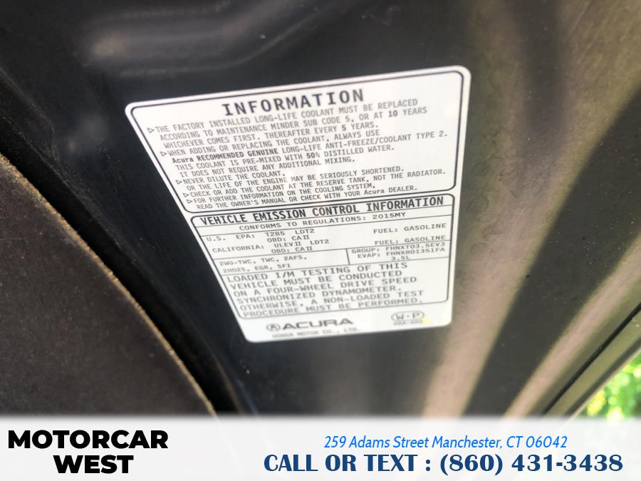 Used Acura RDX AWD 4dr Tech Pkg 2015 | Motorcar West. Manchester, Connecticut Used Acura RDX AWD 4dr Tech Pkg 2015 | Motorcar West. Manchester, Connecticut