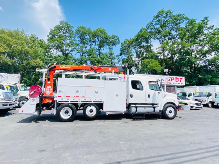 2010 Freightliner M2 CREW CAB PALFINGER PK 11001 CRANE UTILITY MECHANIC, available for sale in South Amboy, New Jersey | NJ Truck Spot. South Amboy, New Jersey 2010 Freightliner M2 CREW CAB PALFINGER PK 11001 CRANE UTILITY MECHANIC, available for sale in South Amboy, New Jersey | NJ Truck Spot. South Amboy, New Jersey