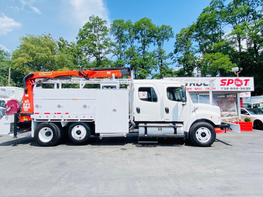 2010 Freightliner M2 CREW CAB PALFINGER PK 11001 CRANE UTILITY MECHANIC, available for sale in South Amboy, New Jersey | NJ Truck Spot. South Amboy, New Jersey 2010 Freightliner M2 CREW CAB PALFINGER PK 11001 CRANE UTILITY MECHANIC, available for sale in South Amboy, New Jersey | NJ Truck Spot. South Amboy, New Jersey