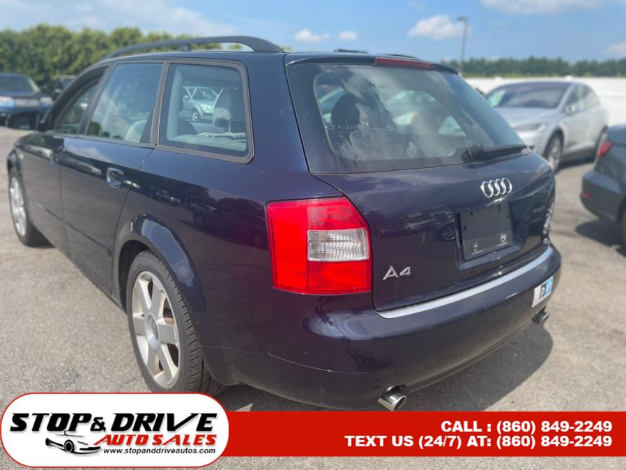 2005 Audi A4 2005 Wgn 1.8T Avant quattro Man, available for sale in East Windsor, Connecticut | Stop & Drive Auto Sales. East Windsor, Connecticut 2005 Audi A4 2005 Wgn 1.8T Avant quattro Man, available for sale in East Windsor, Connecticut | Stop & Drive Auto Sales. East Windsor, Connecticut