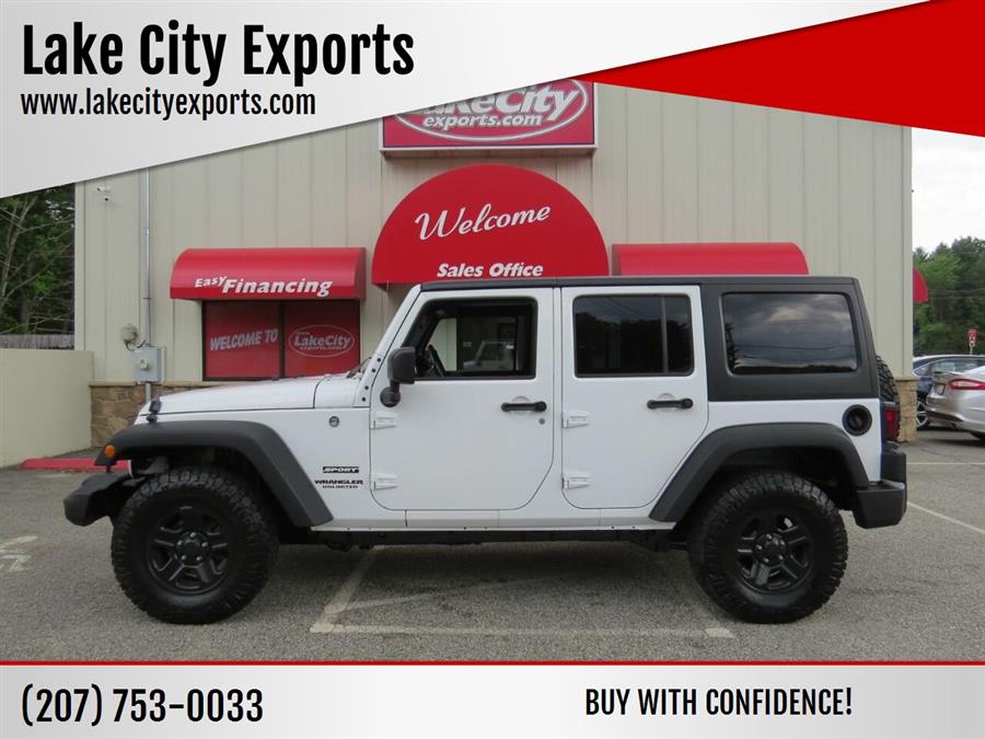 2017 Jeep Wrangler Unlimited Sport 4x4 4dr SUV, available for sale in Auburn, Maine | Lake City Exports Inc. Auburn, Maine