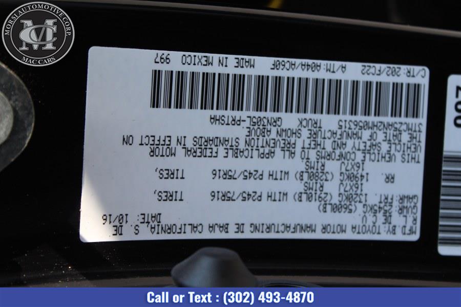 Used Toyota Tacoma SR5 Double Cab 5'' Bed V6 4x4 AT (Natl) 2017 | Morsi Automotive Corp. New Castle, Delaware Used Toyota Tacoma SR5 Double Cab 5'' Bed V6 4x4 AT (Natl) 2017 | Morsi Automotive Corp. New Castle, Delaware
